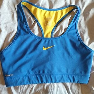 Large Nike Fit Dry blue sports bra